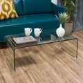 Ramona Glass Rectangle Coffee Table by Christopher Knight Home