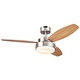 Westinghouse 7247300 Alloy 42" 3 Blade Hanging Indoor Ceiling Fan with Reversible Motor, Blades, Light Kit, and Down Rod