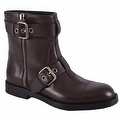 Gucci Men's 368430 Leather Sella Ankle Biker Boots Shoes 8.5 G 9.5 US