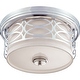 Nuvo Lighting 60/4627 Harlow 2 Light 13-3/8" Wide Flush Mount Drum Ceiling Fixture