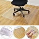 Costway 47'' x 47'' PVC Chair Floor Mat Home Office Protector For Hard Wood Floors