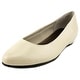 Rose Petals by Walking Cradles Butter 2 Women WW Round Toe Leather Ivory Flats