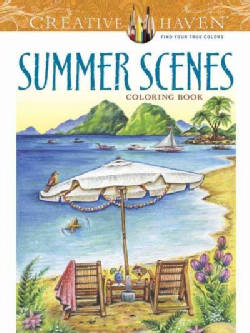 Summer Scenes Coloring Book (Paperback)