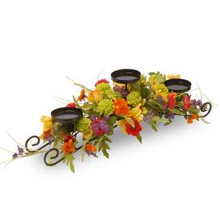 30-inch Cosmos Mixed 3-candle Holder