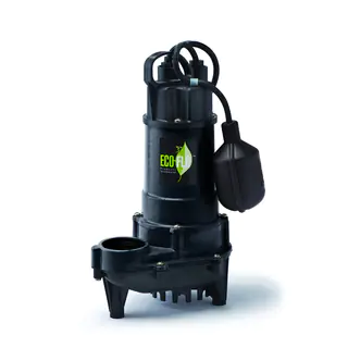 ECO-FLO ECD75W Cast Iron Submersible 3/4 HP 6300 GPH Sump Pump with Wide Angle Switch