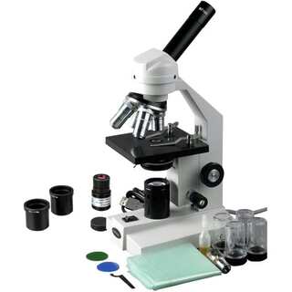 40X-2500X Advanced Home School Student Compound Microscope + USB Digital Imager