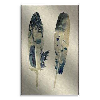 Gallery Direct NEO's 'Spotted Feathers II' Print on Metal