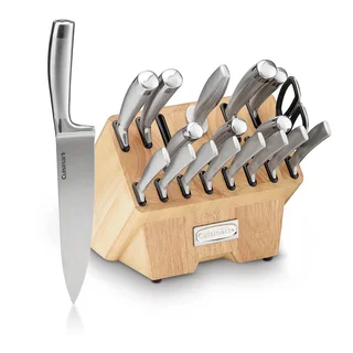 Classic 19-Piece Normandy Collection Cutlery Knife Block Set - Stainless