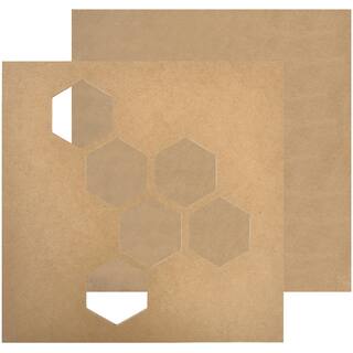 Beyond The Page MDF Geo Hex Wall Art-11"X11"X.25"