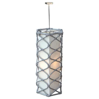 Decorative Bunceton Grey Geometric Transitional Hanging Pendant Lamp