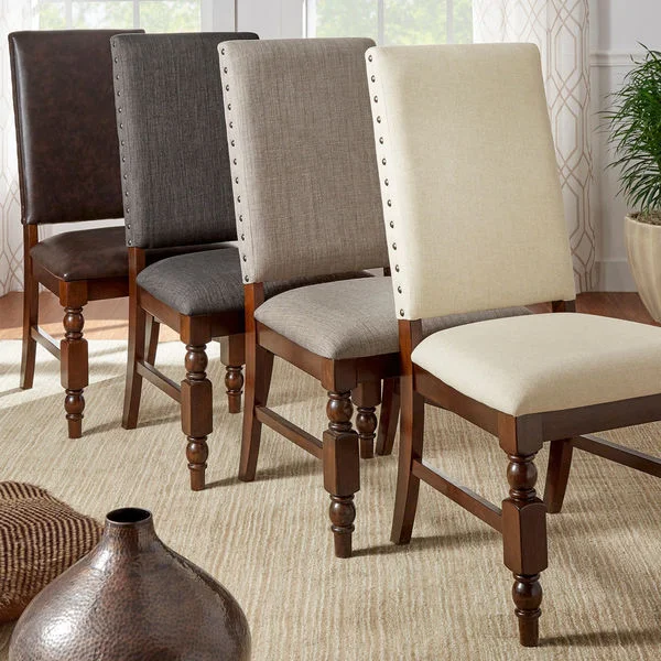 Flatiron Nailhead Upholstered Dining Chairs (Set of 2) by iNSPIRE Q Classic