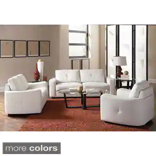 Jess Leather 3-piece Living Room Collection