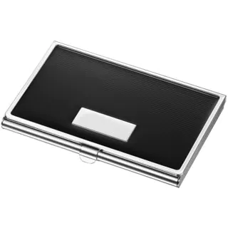 Visol Andrew Black Lacquer Business Card Case