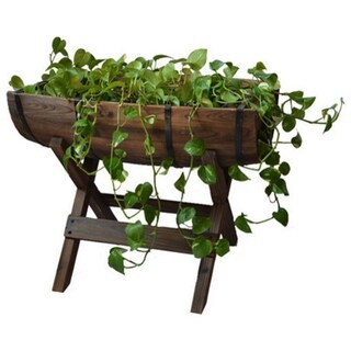 Half Barrel Planter with Stand