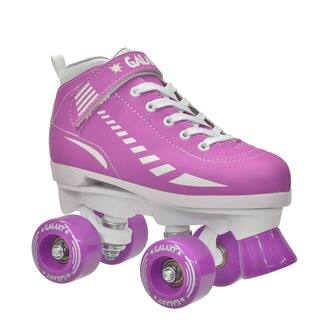 Epic Purple Galaxy Elite Quad Roller Skates