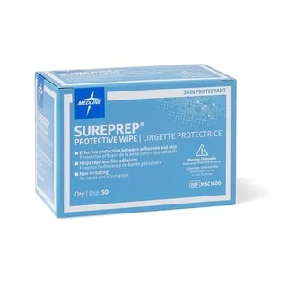 Medline Sureprep Skin Protectant Wipes (50 per Box)