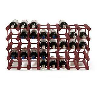 Wine Enthusiast Mahogany Modular 40-Bottle Pine Wine Rack