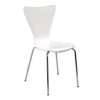 Legare Furniture Bent Ply Chair in White Finish