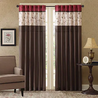 Madison Park Belle Embroidered Window Curtain Panel