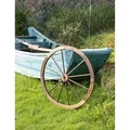 Decorative Antique Brown 35-inch Wagon Garden Wheel