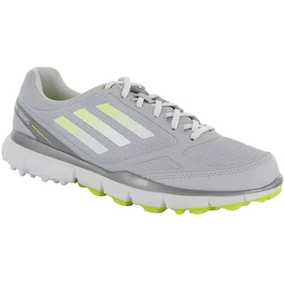 Adidas Womens Adizero Sport II Spikeless Clear Grey-Running White-Electricity Golf Shoes