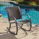 Gracie's Outdoor Wicker Rocking Chair by Christopher Knight Home - Thumbnail 0