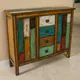 Everest Multi-Color Wood Cabinet by Christopher Knight Home - Thumbnail 1