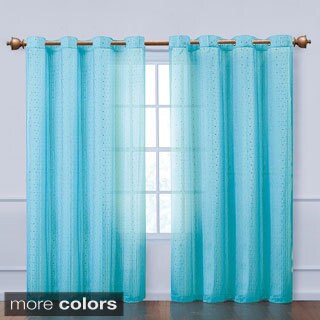 VCNY Abbey Sequence Grommet Curtain Panel