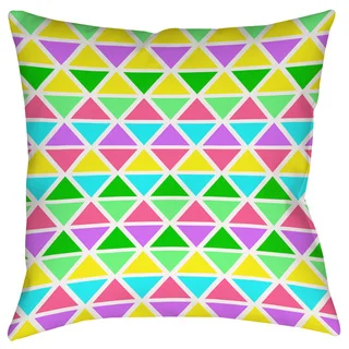 Thumbprintz Neon Party Geo Pattern Decorative Pillow
