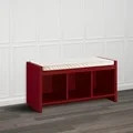 Altra Penelope Red Entryway Storage Bench with Cushion