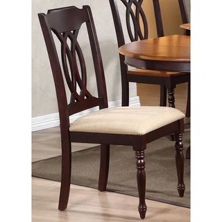 Iconic Furniture Whiskey/ Mocha Traditional Dining Side Chair (Set of 2)