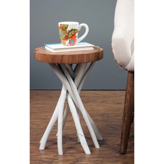 Aragon Brown Round Side Table