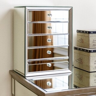 ABBYSON LIVING Omni Mirrored 5 Drawer Jewelry Box