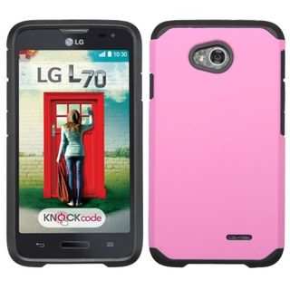 Insten Hard PC/ Silicone Dual Layer Hybrid Phone Case Cover For LG Optimus Exceed 2 VS450PP Verizon/ Optimus L70 / Realm