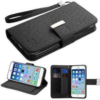 Insten Leather Wallet Flap Pouch Phone Case Cover Lanyard with Stand For Apple iPhone 6