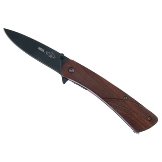NRA Assited Rosewood Handle Folder Knife (4.25 inches Closed)