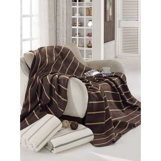 Ottomanson Soft Cotton Cozy Reversible Throw Imported From Europe Throws