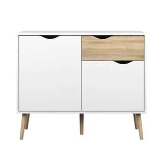 Diana White Oak 3-drawer Sideboard