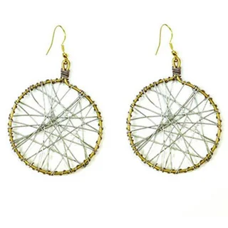 Women's Mesh Recycled Wire Earrings (India)