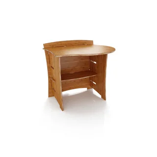 Legare Furniture 31-inch Peninsula Desk Attachment Amber Bamboo