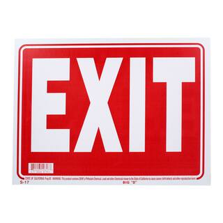 Bazic Small Exit Sign (9 x 12 inches)
