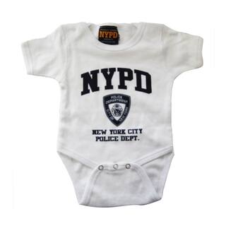NYPD White/Navy Infant Bodysuit