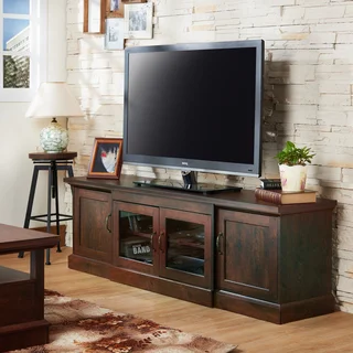 Furniture of America Walder Vintage Walnut 68-inch TV Stand