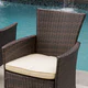 Malta Outdoor Wicker Dining Chair with Cushions (Set of 2) by Christopher Knight Home