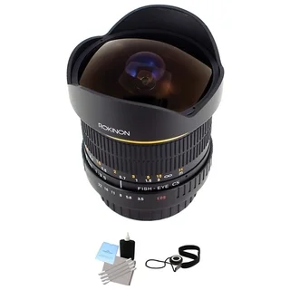 Rokinon 8mm Ultra Wide Angle f/3.5 Fisheye Lens for Pentax Bundle