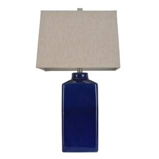26.5-inch Square Ceramic Table Lamp