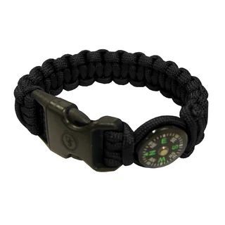 Ultimate Survival Technologies Survival Bracelet 8-inch Black Compass