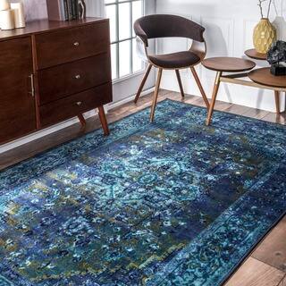 nuLOOM Traditional Vintage-Inspired Overdyed Oriental Rug (5' x 8')