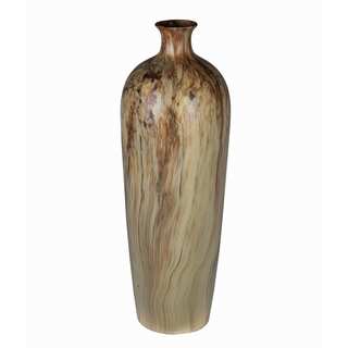 Privilege Green Marble Finish Large Ceramic Vase