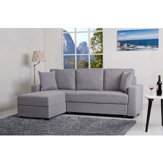 Aspen Ash Convertible Sectional Storage Sofa Bed